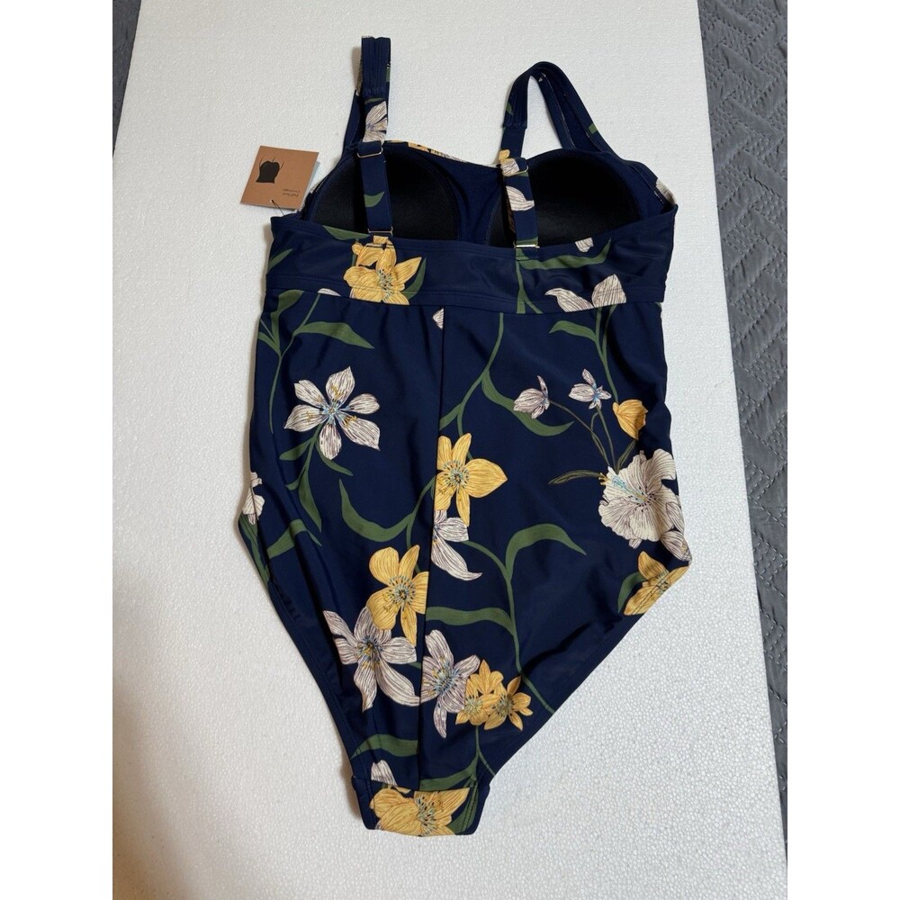 Shade & Shore One Piece Swimsuit Size 14 NWT Full Seat Coverage - Picture 10 of 12